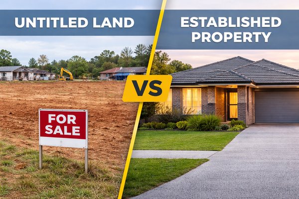 Untitled Land vs Established Property: The Real Trade-Offs